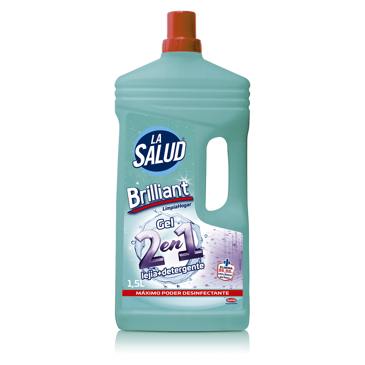 lejía con detergente azul